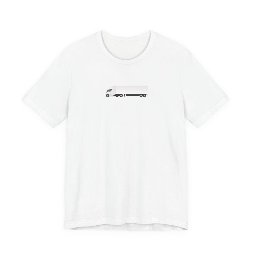 Tesla Semi Truck Graphic Tee — Minimalist Trucker Shirt