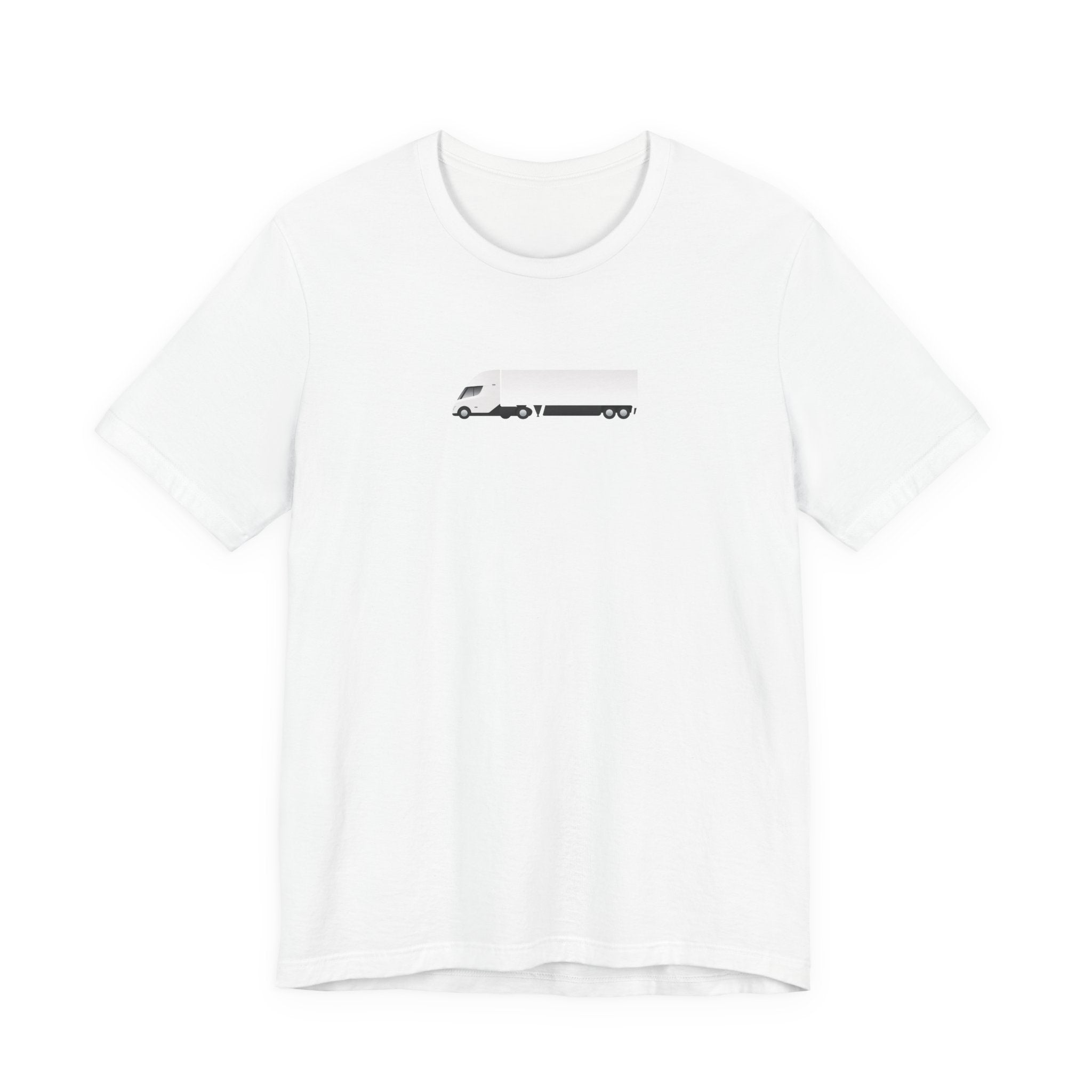 Tesla Semi Truck Graphic Tee — Minimalist Trucker Shirt