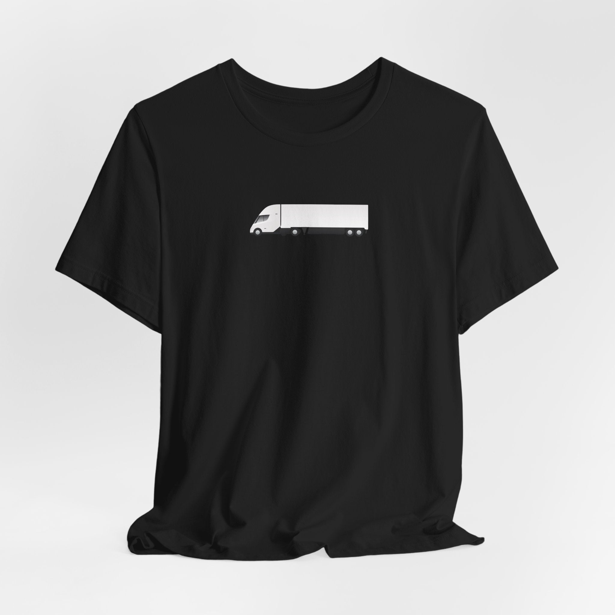 Tesla Semi Truck Graphic Tee — Minimalist Trucker Shirt