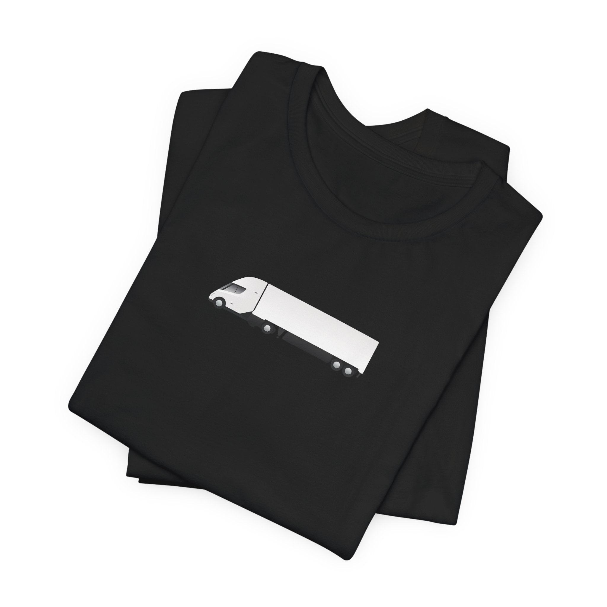 Tesla Semi Truck Graphic Tee — Minimalist Trucker Shirt