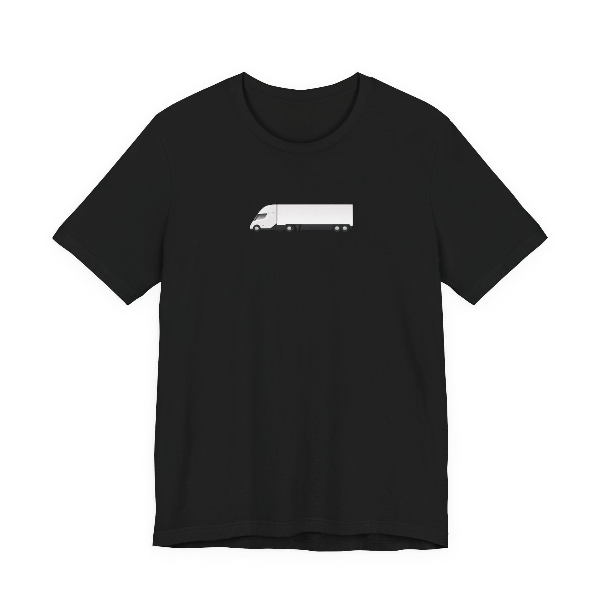 Tesla Semi Truck Graphic Tee — Minimalist Trucker Shirt